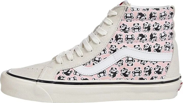 Vans SK8-Hi 38 DX (Anaheim Factory) Women's Shoes OG Pandas/OG Pink : 6 B - Medium, Textile - Image 7