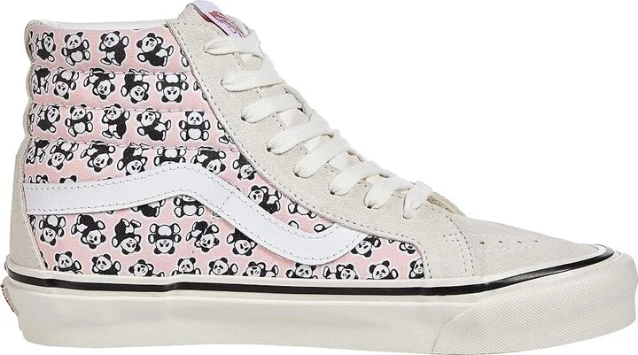 Vans SK8-Hi 38 DX (Anaheim Factory) Women's Shoes OG Pandas/OG Pink : 6 B - Medium, Textile - Image 8