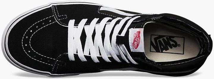 VANS Sk8-Hi Black & White Shoes - Image 3