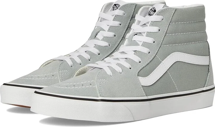 Vans Sk8-Hi Lace-up Boots Color Theory Pure Grey : Men's 4 - Women's 5.5 Medium, Canvas/Suede