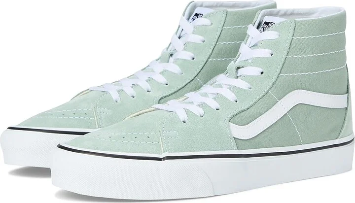 Vans SK8-HI(r) Tapered Lace-up Boots Color Theory Gray Olive : Men's 10 - Women's 11.5 Medium, Canvas