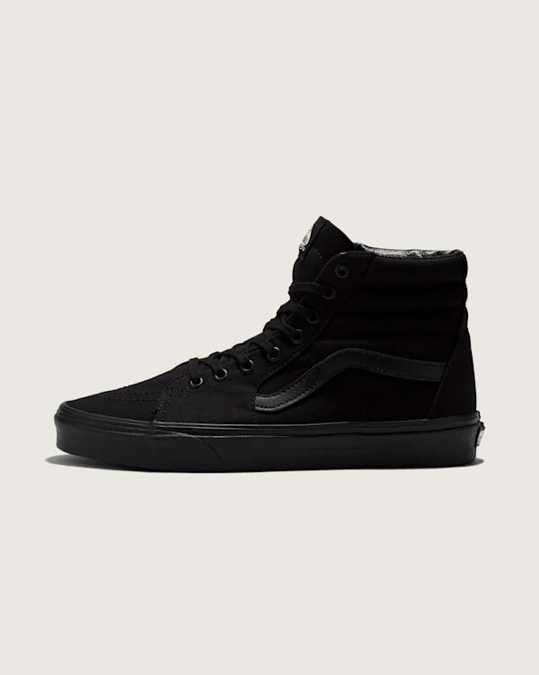 Vans Sk8-Hi Shoes (Black) - 3.5 Boys / 5.0 Women