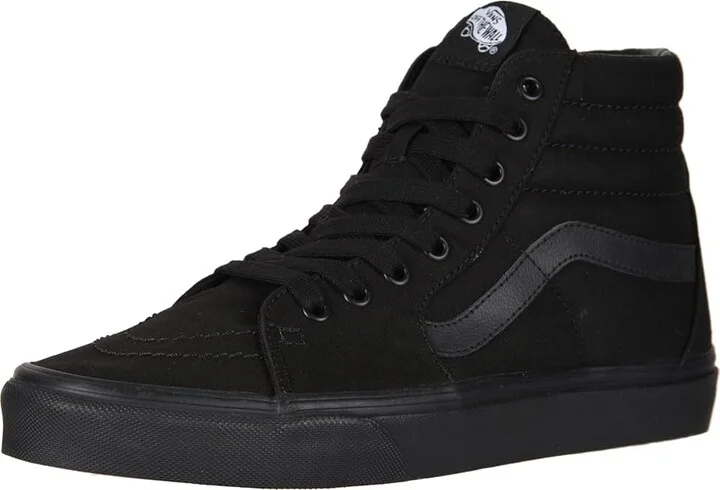 Vans SK8-Hi Shoes Black/Black/Black : Men's 8 - Women's 9.5 Medium, Canvas/Suede - Image 2