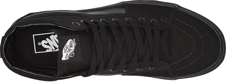 Vans SK8-Hi Shoes Black/Black/Black : Men's 8 - Women's 9.5 Medium, Canvas/Suede - Image 3