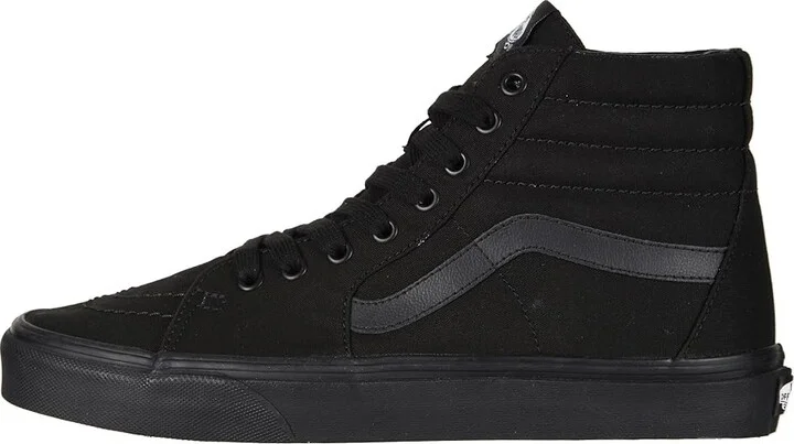 Vans SK8-Hi Shoes Black/Black/Black : Men's 8 - Women's 9.5 Medium, Canvas/Suede - Image 7