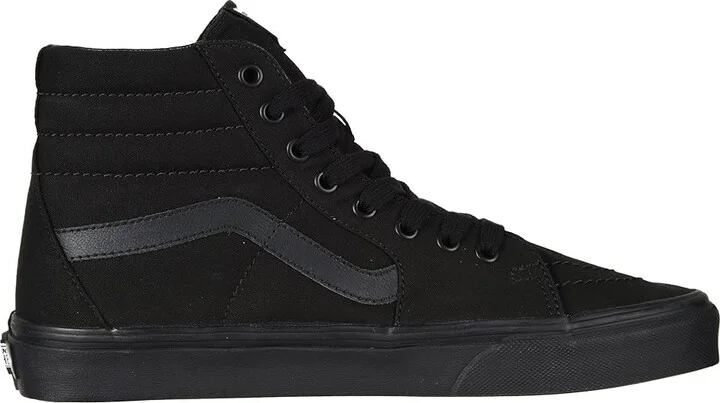 Vans SK8-Hi Shoes Black/Black/Black : Men's 8 - Women's 9.5 Medium, Canvas/Suede - Image 8