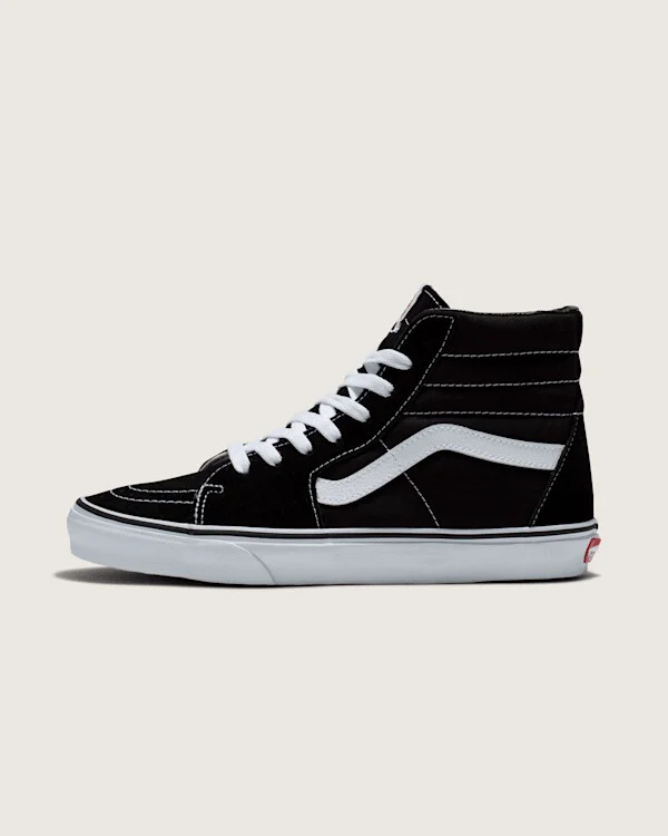 Vans Sk8-Hi Shoes (Black / White) - 3.5 Boys 5.0 Women