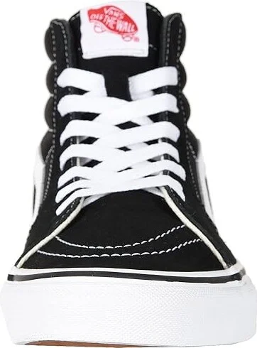 Vans SK8-Hi Shoes Black/White : Men's 6.5 - Women's 8 Medium, Canvas/Leather/Suede - Image 5