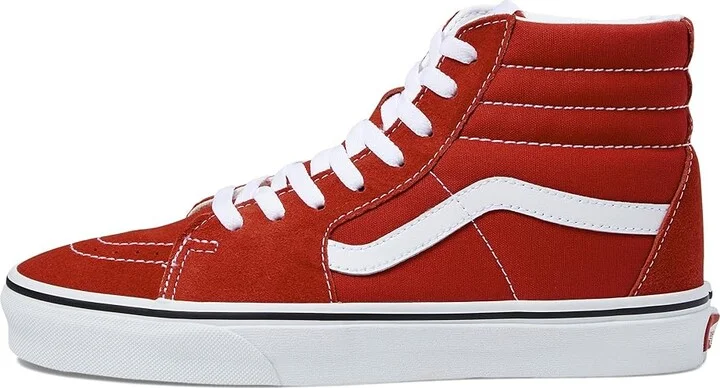 Vans SK8-Hi Shoes Racing Red/True White : Men's 10.5 - Women's 12 Medium, Suede - Image 7