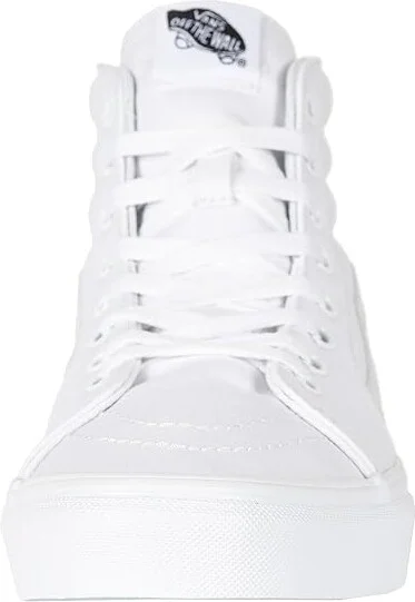 Vans SK8-Hi Shoes True White : Men's 6.5 - Women's 8 Medium, Canvas/Leather/Suede - Image 5