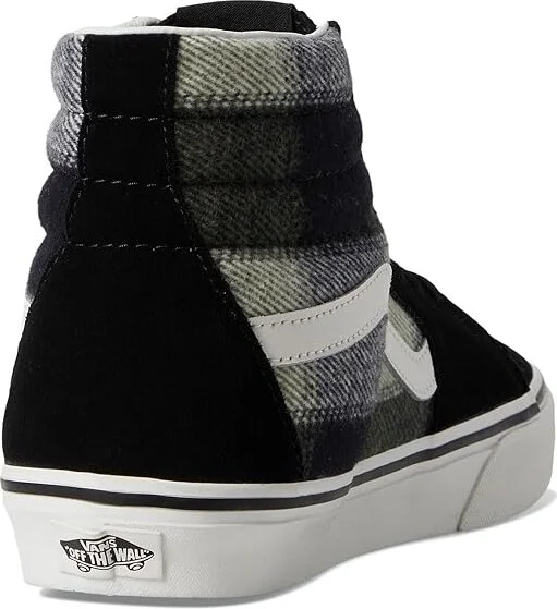 Vans Sk8-Hi Skate Shoes Brushed Plaid Olive/Black : Men's 5 - Women's 6.5 Medium, Rubber - Image 4