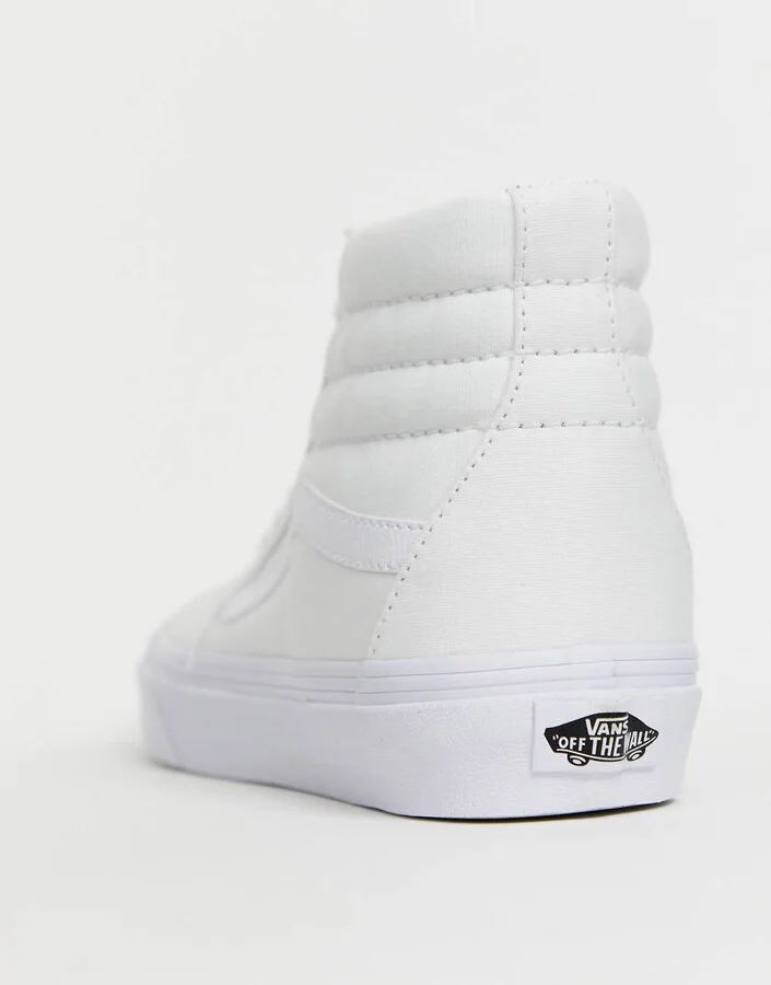 Vans Sk8-Hi sneakers in white - Image 4