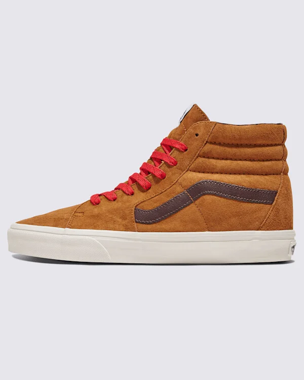 Vans Sk8-Hi Suede Shoes (Glazed Ginger Brown) - 3.5 Boys / 5.0 Women