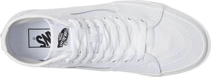 Vans Sk8-Hi Tapered Shoes (Canvas) True White : Men's 3.5 - Women's 5 Medium - Image 2