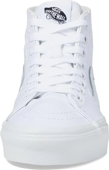 Vans Sk8-Hi Tapered Shoes (Canvas) True White : Men's 3.5 - Women's 5 Medium - Image 5