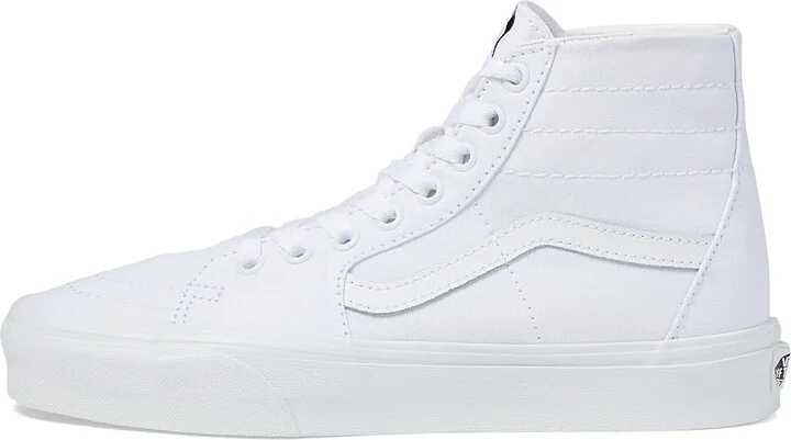 Vans Sk8-Hi Tapered Shoes (Canvas) True White : Men's 3.5 - Women's 5 Medium - Image 6