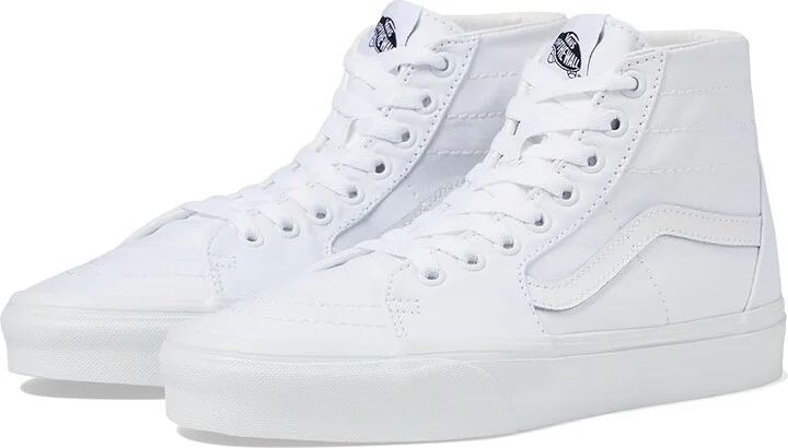 Vans Sk8-Hi Tapered Shoes (Canvas) True White : Men's 3.5 - Women's 5 Medium