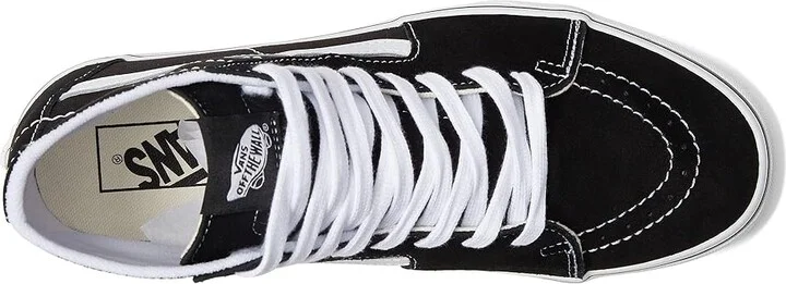 Vans Sk8-Hi Tapered Stackform Shoes Black/True White : Men's 3.5 - Women's 5 Medium, Canvas - Image 2