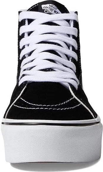 Vans Sk8-Hi Tapered Stackform Shoes Black/True White : Men's 3.5 - Women's 5 Medium, Canvas - Image 5