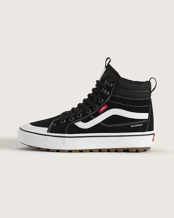 Vans Sk8-Hi Waterproof Insulated Shoes (Black / White) - 3.5 Boys 5.0 Women
