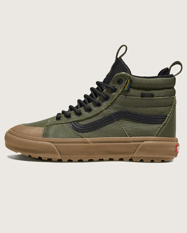 Vans Sk8-Hi Waterproof Insulated Shoes (Grape Leaf Green / Gum) - 6.5 Men 8.0 Women