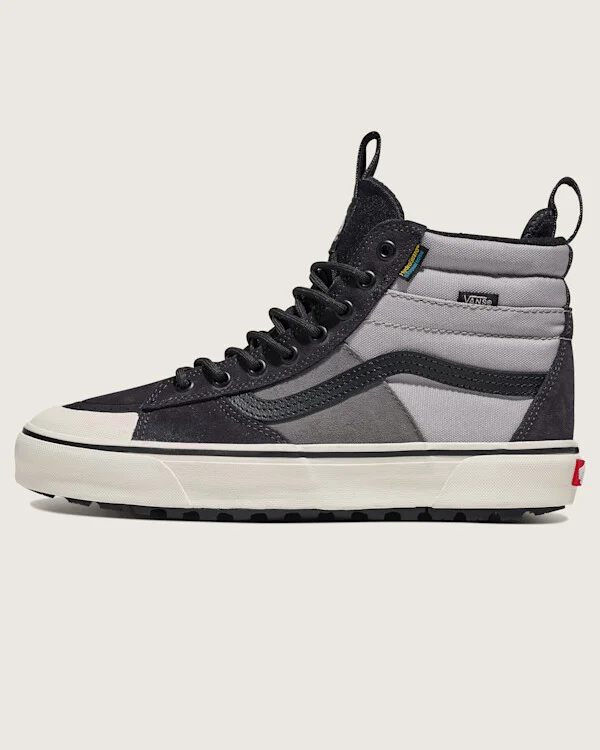 Vans Sk8-Hi Waterproof Insulated Shoes (Grey / Black) - 3.5 Boys 5.0 Women