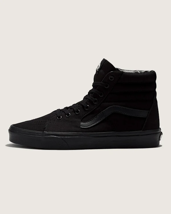 Vans Sk8-Hi Wide Shoes (Black) - 3.5 Boys / 5.0 Women