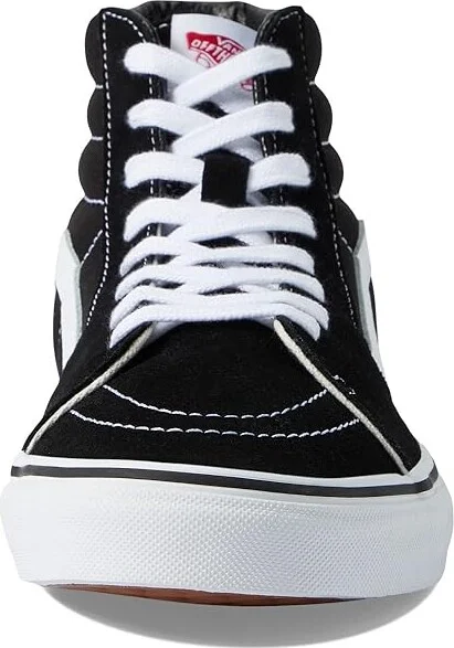 Vans SK8-Hi Wide Shoes Black/True White : Men's 7.5 - Women's 9 Wide, Canvas/Suede - Image 5