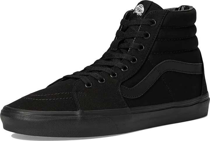 Vans SK8-Hi Wide Shoes Canvas Black/Black : Men's 7 - Women's 8.5 Wide, Canvas/Suede - Image 5