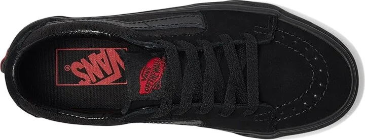 Vans SK8-Low Shoes Black/Black : Men's 3.5 - Women's 5 Medium, Suede/Canvas - Image 2