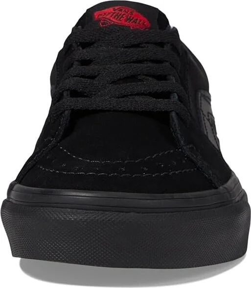 Vans SK8-Low Shoes Black/Black : Men's 3.5 - Women's 5 Medium, Suede/Canvas - Image 5