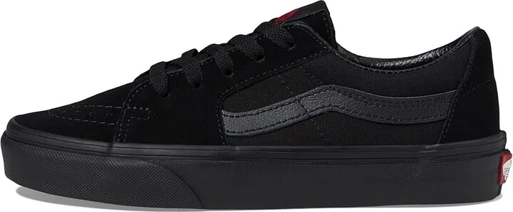 Vans SK8-Low Shoes Black/Black : Men's 3.5 - Women's 5 Medium, Suede/Canvas - Image 6