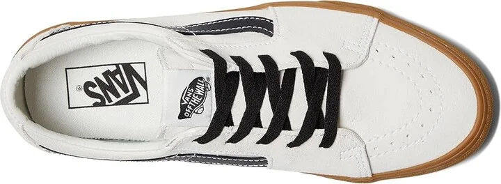 Vans SK8-Low Shoes Gum Blanc De Blanc : Men's 7.5 - Women's 9 Medium, Suede/Canvas - Image 2