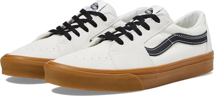 Vans SK8-Low Shoes Gum Blanc De Blanc : Men's 7.5 - Women's 9 Medium, Suede/Canvas