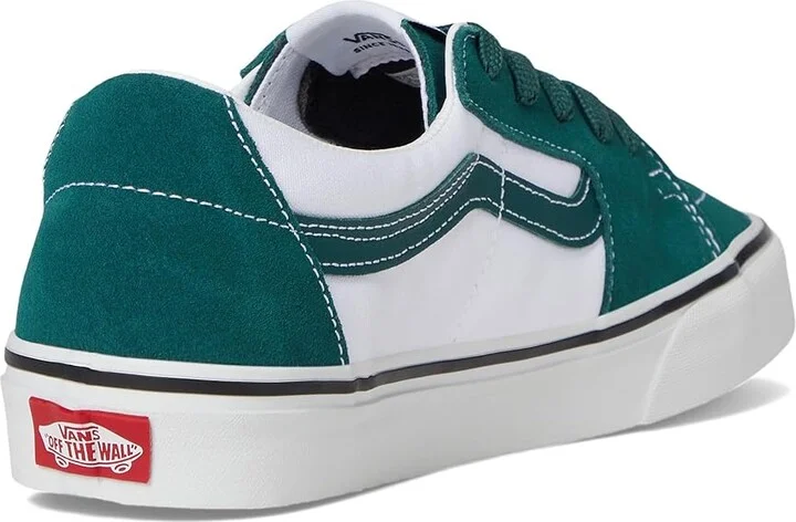 Vans SK8-Low Shoes Two-Tone Rain Forest : Men's 5 - Women's 6.5 Medium, Suede/Canvas - Image 4
