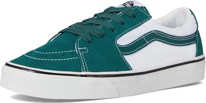 Vans SK8-Low Shoes Two-Tone Rain Forest : Men's 5 - Women's 6.5 Medium, Suede/Canvas - Image 5