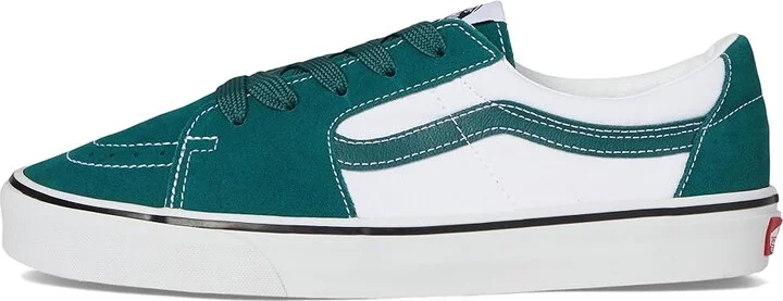 Vans SK8-Low Shoes Two-Tone Rain Forest : Men's 5 - Women's 6.5 Medium, Suede/Canvas - Image 6