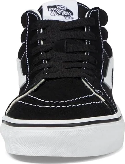 Vans SK8-Mid Reissue Skate Shoes Black/True White : Men's 3.5 - Women's 5 Medium, Canvas/Suede - Image 6