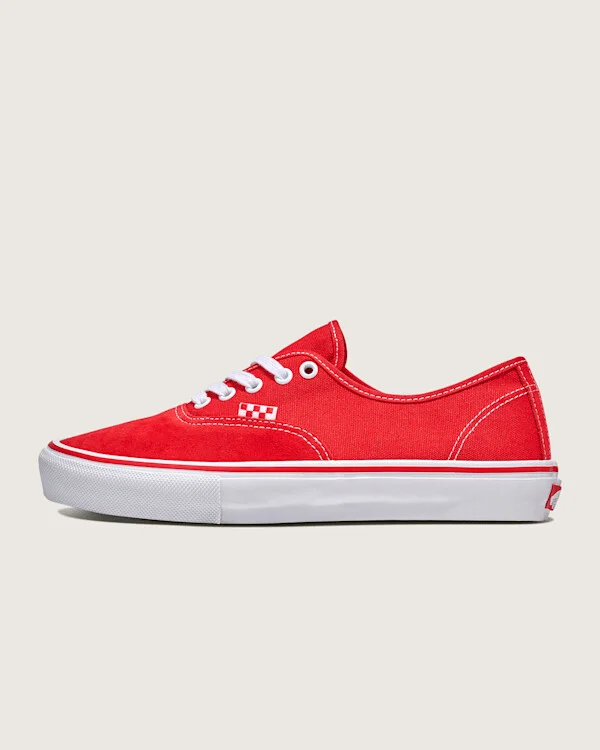 Vans Skate Authentic Shoes (Red) - 7.0 Men / 8.5 Women