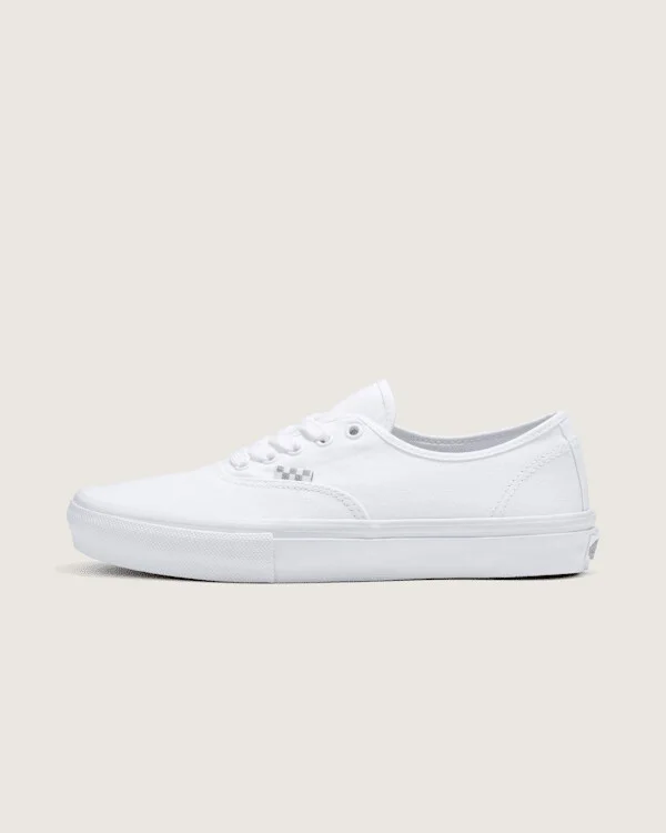 Vans Skate Authentic Shoes (True White) - 3.5 Boys / 5.0 Women