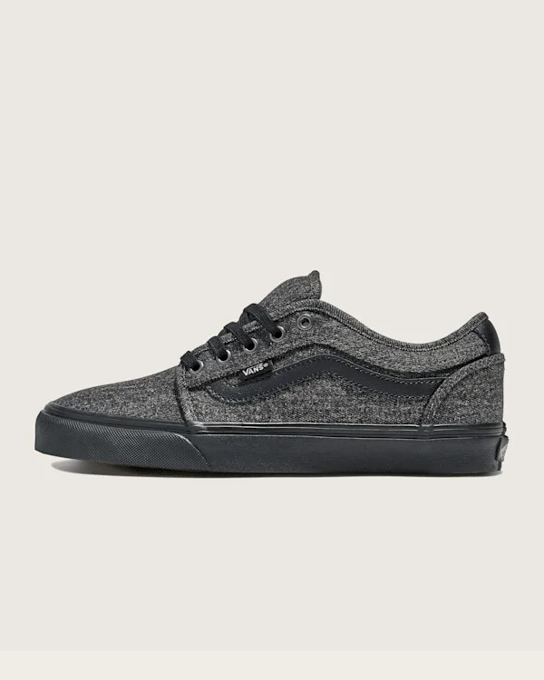 Vans Skate Chukka Low Sidestripe Shoes (Charcoal Grey / Black) - 6.5 Men 8.0 Women