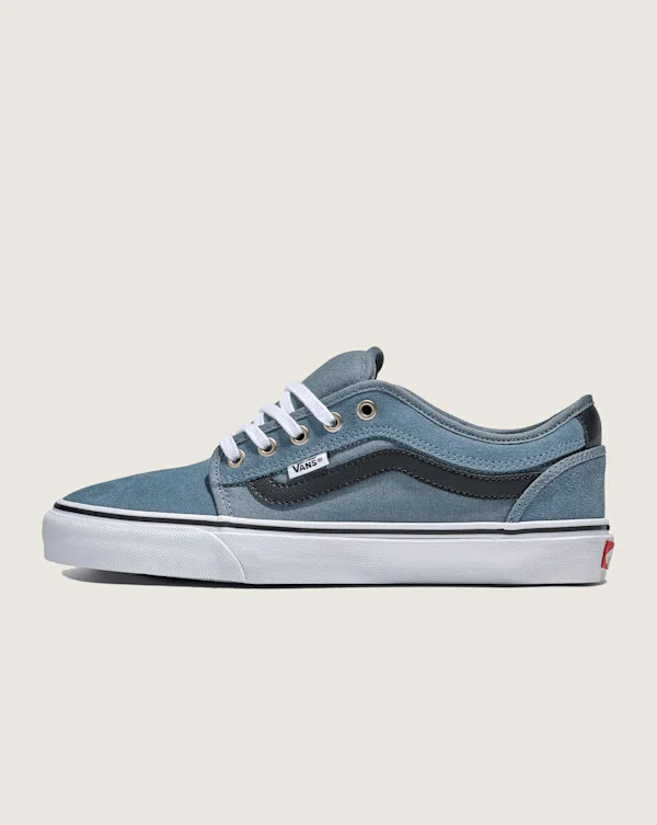 Vans Skate Chukka Low Sidestripe Shoes (Slate Blue / Navy) - 6.5 Men 8.0 Women