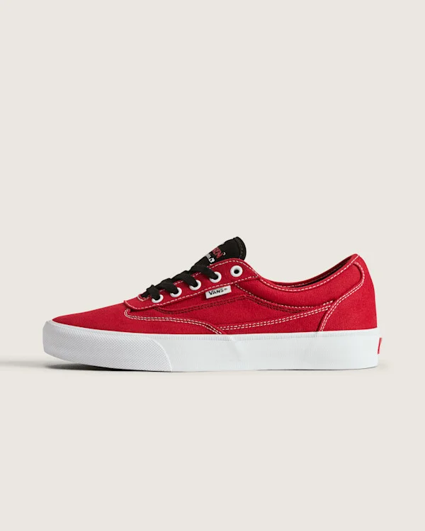 Vans Skate Curren Caples Shoes (Red / White) - 6.5 Men 8.0 Women