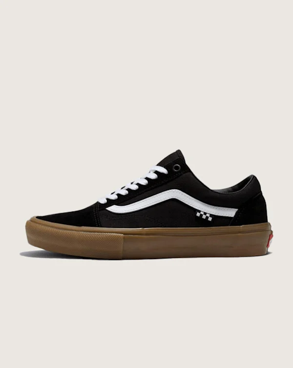 Vans Skate Old Skool Shoes (Black / Gum) - 3.5 Boys 5.0 Women