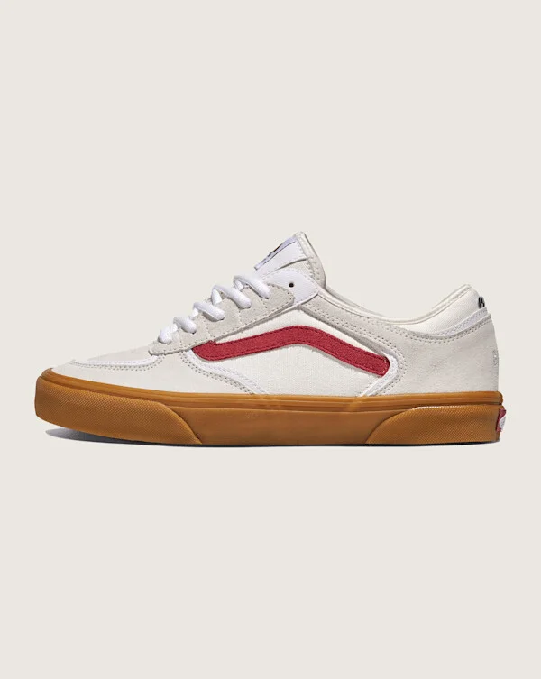 Vans Skate Rowley Shoes (White / Red Gum) - 6.5 Men 8.0 Women