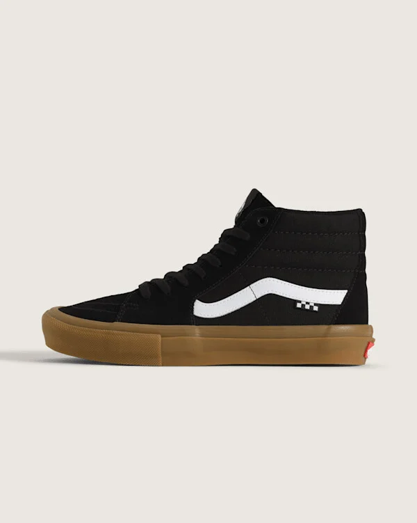 Vans Skate Sk8-Hi Shoes (Black / Gum) - 3.5 Boys 5.0 Women