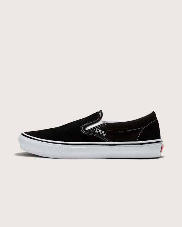 Vans Skate Slip-On Shoes (Black / Gum) - 3.5 Boys 5.0 Women