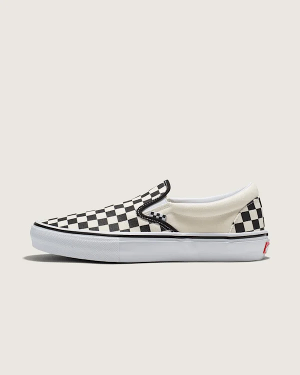 Vans Skate Slip-On Shoes (Checkerboard) - 3.5 Boys / 5.0 Women
