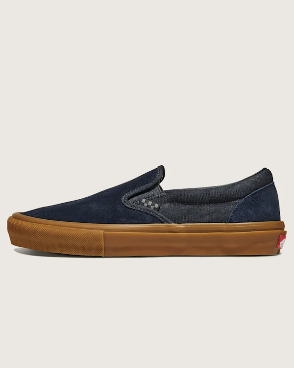 Vans Skate Slip-On Shoes (Dress Blues / Gum) - 4.5 Boys 6.0 Women