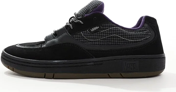 Vans Speed sneakers with purple details in black - Image 2